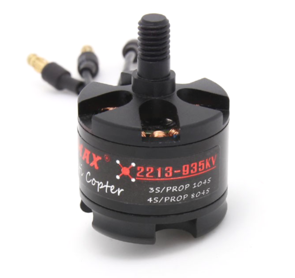 EMAX MT2213 935KV Brushless DC Motor ? Black Cap (CW Motor Rotation) With Prop1045 Combo (Original)