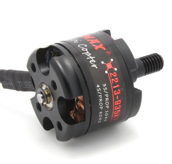 EMAX MT2213 935KV Brushless DC Motor ? Black Cap (CW Motor Rotation) With Prop1045 Combo (Original) - Image 5