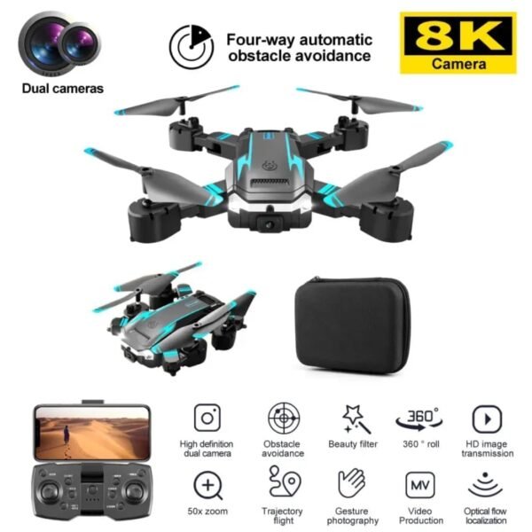 NIMBUS PRO X AERO Drone – 4K Camera, Wi-Fi FPV, 1080P HD, Dual Foldable, RC Drone with Altitude Hold, Headless Mode, Visual Positioning, Auto Return & App Control | Lofty Agrotech - Image 6