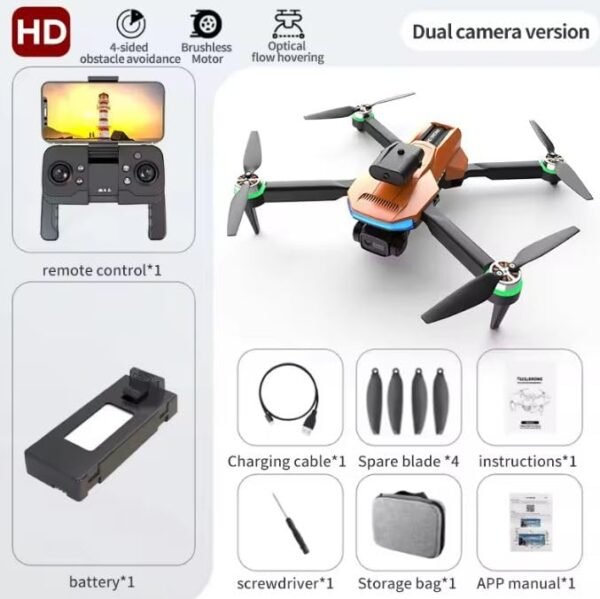 NIMBUS PRO X INFINITY Drone – 4K Camera, Wi-Fi FPV, 1080P HD, Dual Foldable, RC Drone with Altitude Hold, Headless Mode, Visual Positioning, Auto Return & App Control | Lofty Agrotech - Image 3