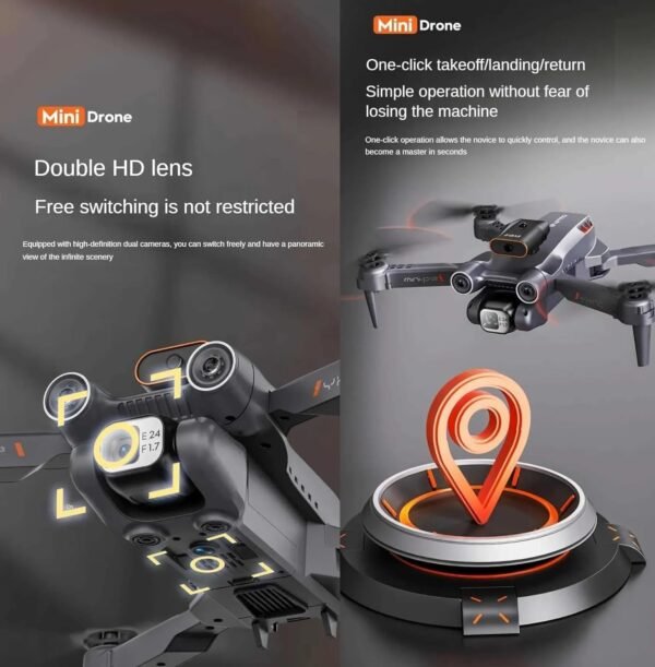 NIMBUS PRO X STEALTH Drone – 4K Camera, Wi-Fi FPV, 1080P HD, Dual Foldable, RC Drone with Altitude Hold, Headless Mode, Visual Positioning, Auto Return & App Control | Lofty Agrotech - Image 6