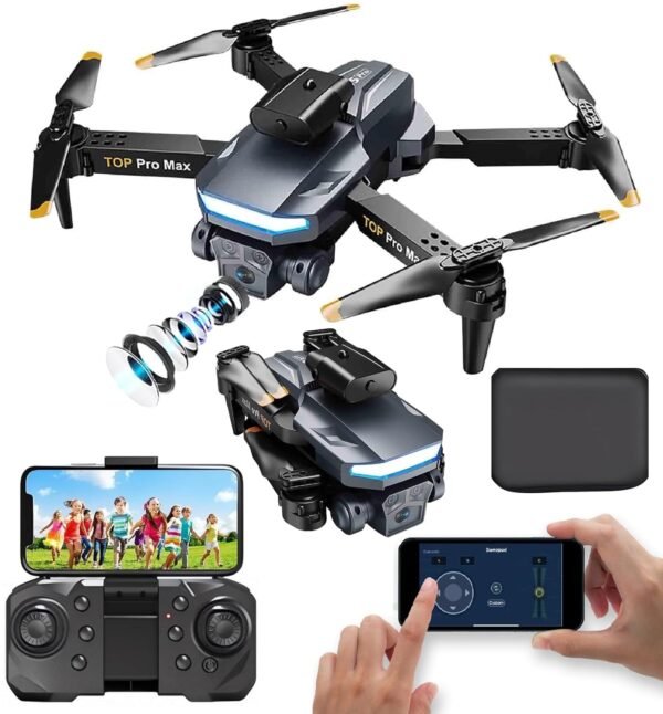 NIMBUS PRO X VISION Drone – 4K Camera, Wi-Fi FPV, 1080P HD, Dual Foldable, RC Drone with Altitude Hold, Headless Mode, Visual Positioning, Auto Return & App Control | Lofty Agrotech