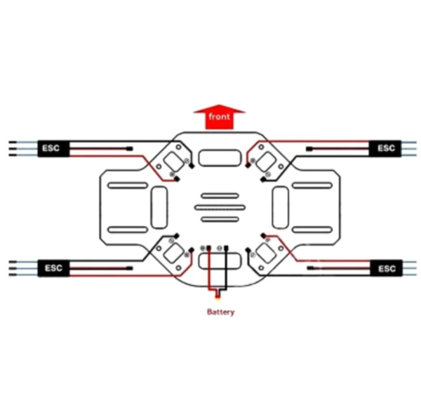 Ready to Sky Q450 Quadcopter Frame – PCB Version Frame Kit with Integrated PCB - Image 7