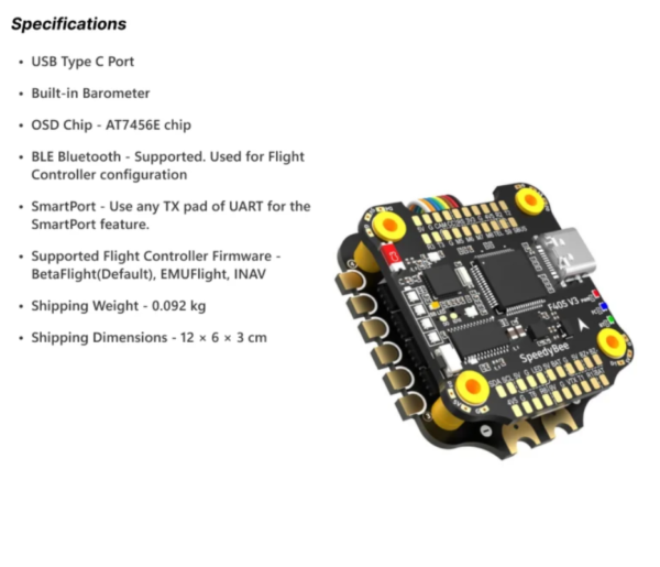 SpeedyBee SB-F4V3-50-STACK - Image 6