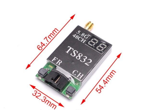 TS832 48Ch 5.8G 600mW Wireless Audio/Video Transmitter for FPV RC - Image 3