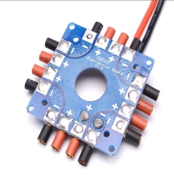 ESC Power Distribution Board Soldered XT60 Plug & 3.5mm Banana Bullet Connectors For 250mm Multicopter FPV - Image 2