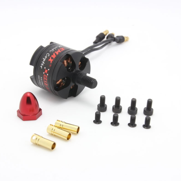 EMAX MT2213 935KV Brushless DC Motor for Drone – Red Cap (CCW) With 1045 Propeller Combo (Original) - Image 3