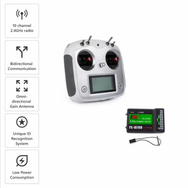 Flysky FS-i6S 2.4GHz 10CH AFHDS 2A RC Transmitter With FS-iA10B 10CH Receiver - Image 9
