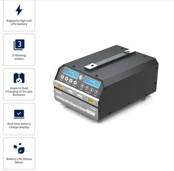 SkyRC PC1080 10A Dual Channel LiPo / LiHV 6S Drone Battery Charger - Image 7