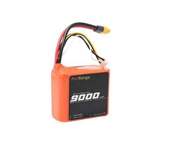 Pro-Range INR 21700 P45B 14.8V 9000mAh 4S2P 70A/90A Discharge Li-ion Drone Battery Pack