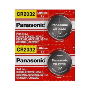 Panasonic CR2032 3V Lithium Coin Battery-2Pcs.