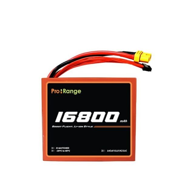 Pro-Range INR 21700 P42A 51.8 V 16800 mAh 14s4p 150A/185A Discharge Li-ion EFT Agriculture Drone Battery Pack