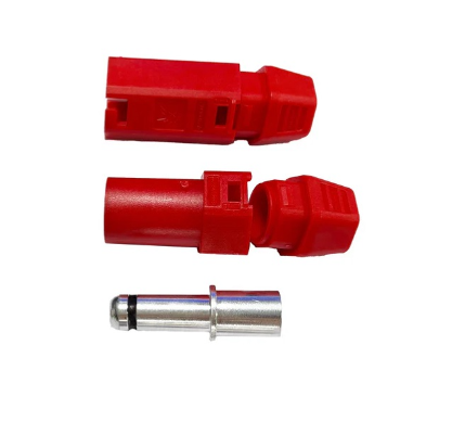 QS8H Single Lock Antipark Red Male Connector