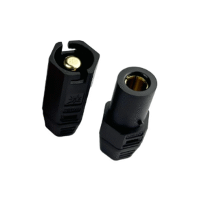QS6H Single Lock Anti Spark Black Male Connector