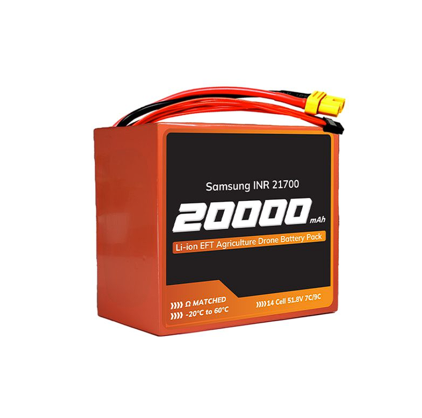 Samsung A Grade INR 21700-50S 51.8V 20000mAh 9C 14s4p 140A/180A Discharge Li-ion Drone Battery Pack for EFT Agriculture Drone - Image 3