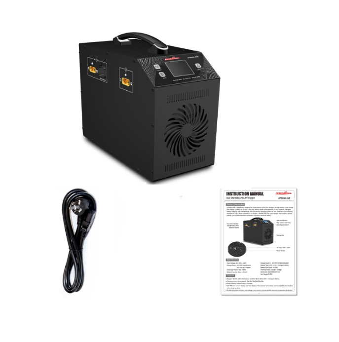 Ultra Power UP3000 3000W 15A/30A Dual-Channel 16-24S LiPo/LiHV Drone Battery Charger - Image 2