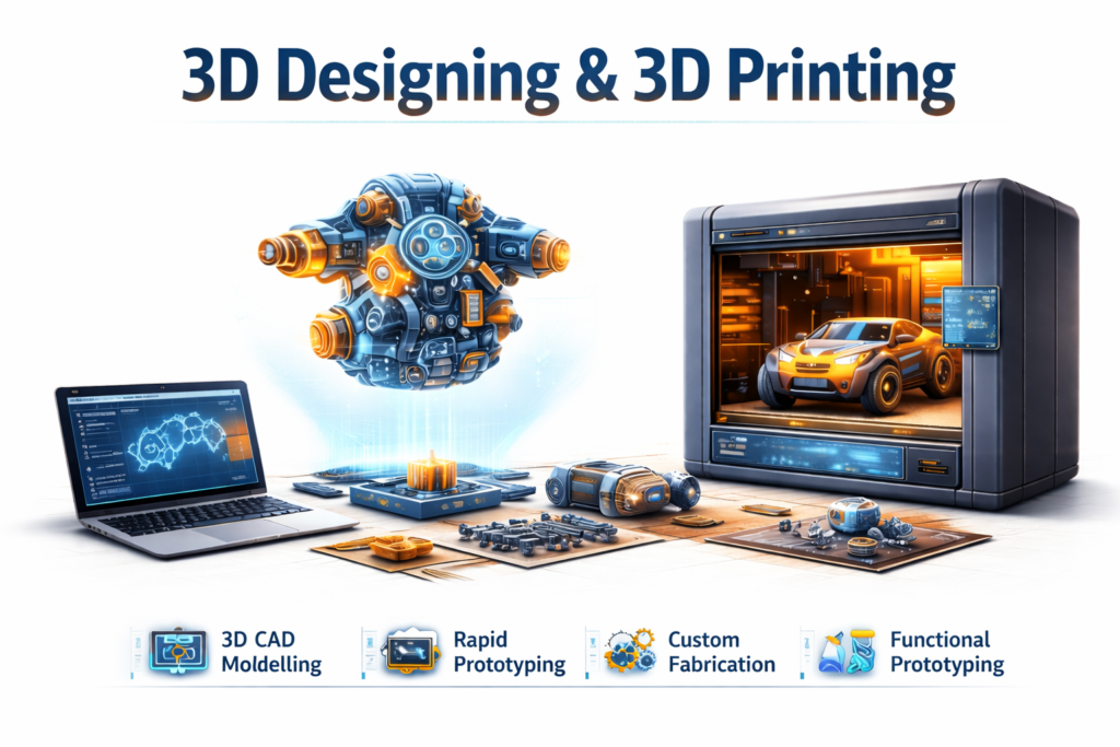 3D designing and 3D printing rapid prototyping technology services by Lofty Innovations